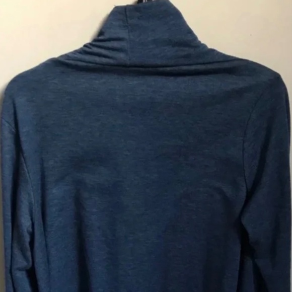 Bobeau Blue Wrap/Cape With One Button Closure Oversized Soft Cozy Long Sleeves - Picture 3 of 10